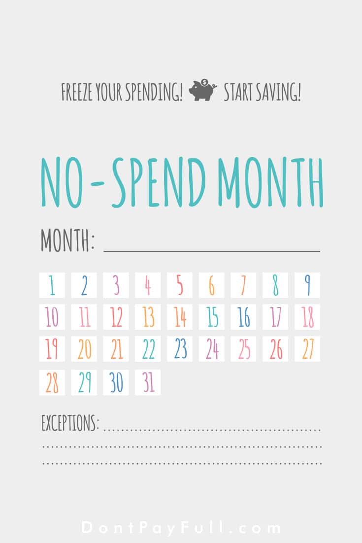 Freeze Your Spending A Step by Step Guide To Complete A No Spend Month Challenge 