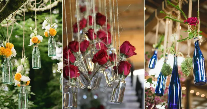 Creative Ways to Use an Old Bottle: Hanging Vases