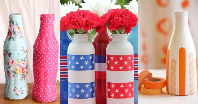 Creative Ways to Use an Old Bottle: Washi Tape Bottles