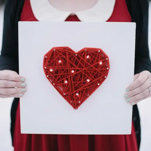 "You've Got My Heart, and It's on the Wall" String Art - DIY Idea