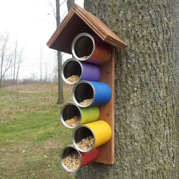 Tin Can Bird Feeder