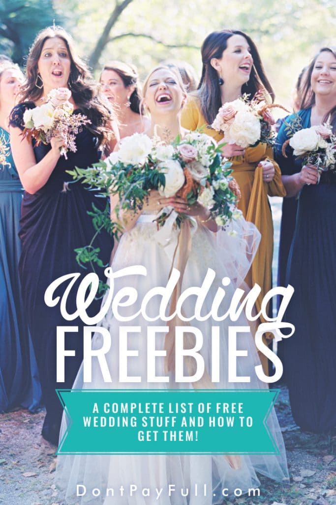 Wedding Freebies A Complete List of Free Wedding Stuff and How to Get