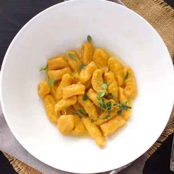 Cheap Healthy Meal: Vegan Roasted Butternut Squash Gnocchi