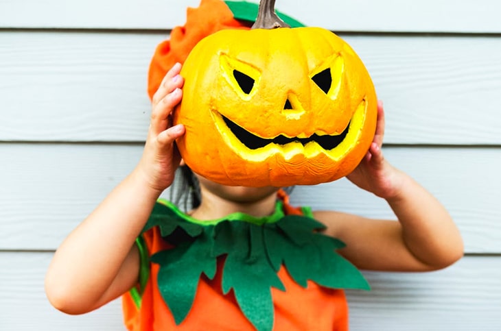 DIY Pumpkin CostumeFor a Big Kid - Using Our Words