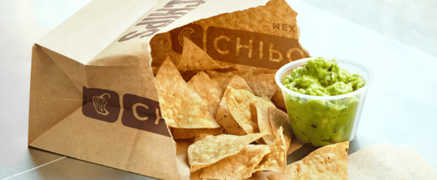 A bowl of Chipotle's free chips and guac, representing the Chipotle birthday reward.